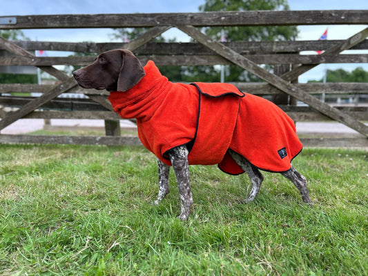 Pathfinder Dog Microfibre Drying Coat - Tangerine Orange