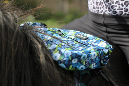 Saddle Bag - Blue Peony